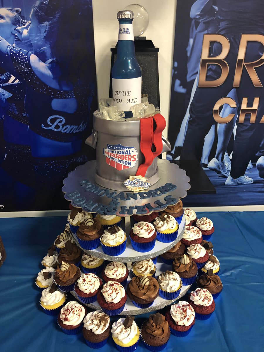 QueenKake's tweet photo. All set. Congrats to @CJA_Bombshells and @cja_commanders  enjoy https://t.co/w1aw27cSR5
