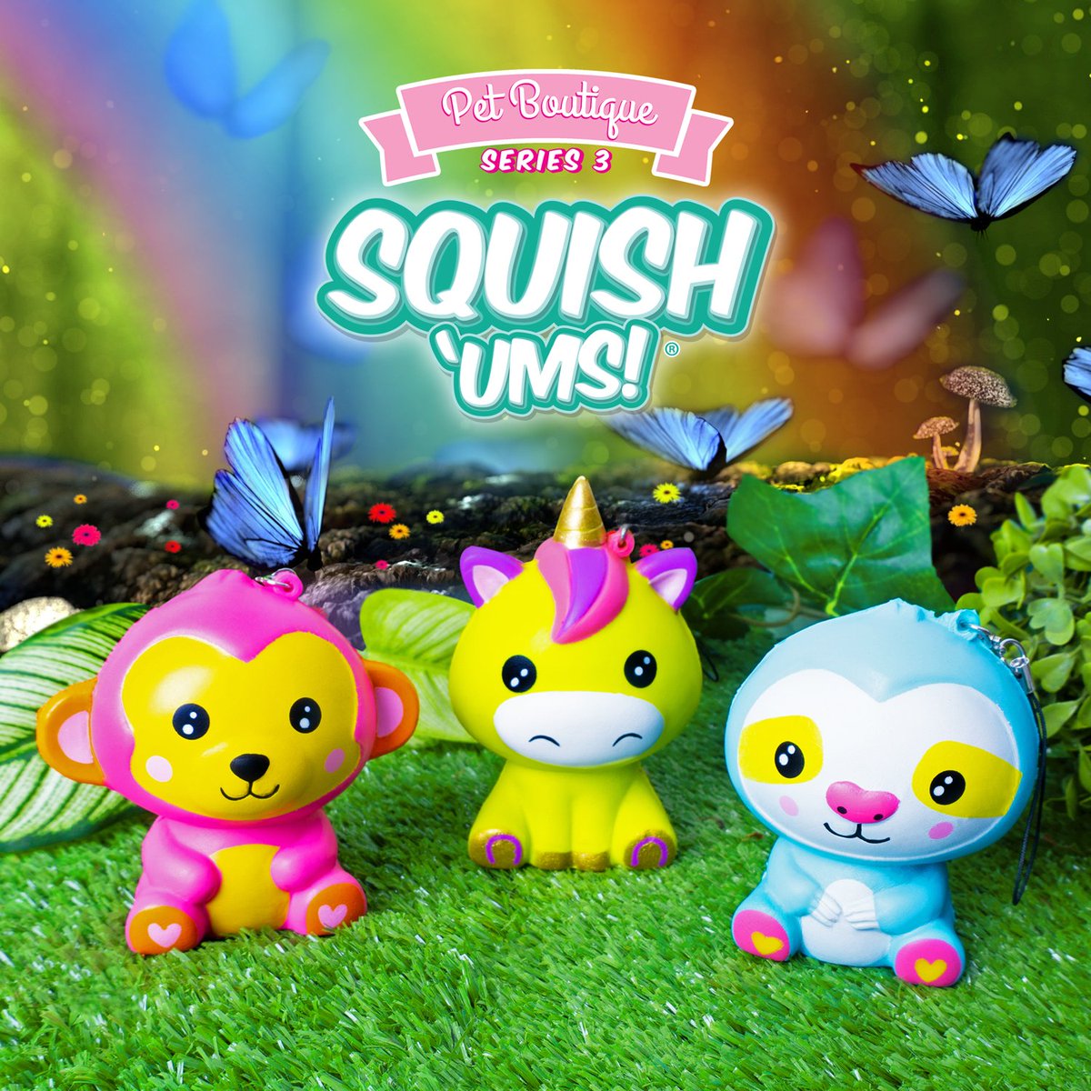 bullsitoy's tweet photo. The #SquishUms Pet Boutique Series 3 include all new scented magical creatures! Can you collect all 16?! 🌈 🦄 https://t.co/YxjPiRK8tC