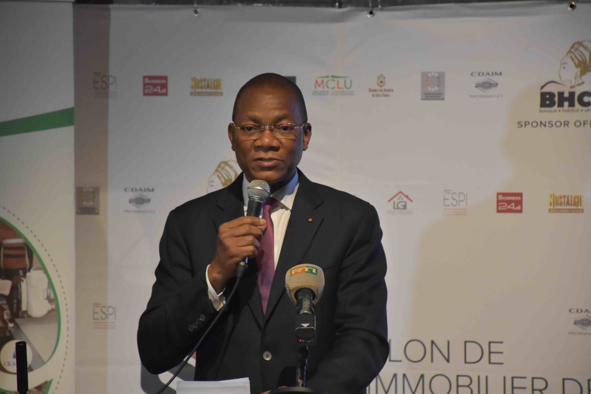 mulcv_gouv's tweet photo. Le Ministre @Bruno_N_Kone a présidé ce jour au Palais des Congrès SOFITEL IVOIRE l'ouverture de la 2e édition du SALON DE L’IMMOBILIER DE COTE D’IVOIRE (S.I.C.I) sur le thème :« BIEN CHEZ SOI ». https://t.co/wCQjeHR02D