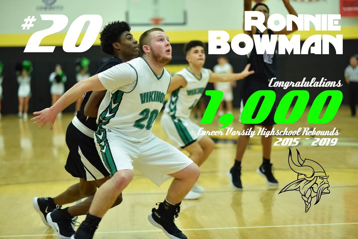 NMBasketball2's tweet photo. Congratulations to Senior Ronnie Bowman for collecting his 1,000 career rebound last night. Ronnie finished his career with 1,001 rebounds! Outstanding career Ronnie, Congratulations and best of luck with your future! https://t.co/lTPVHdKgMm