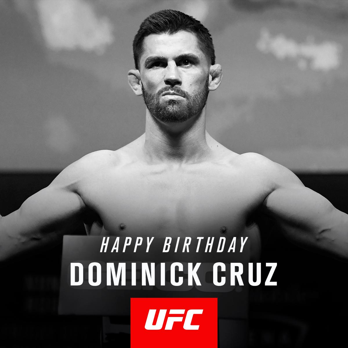 ufc's tweet photo. Happy Birthday, @DominickCruz! Hope you have a good one! 🎉 https://t.co/4umoMg2xRG