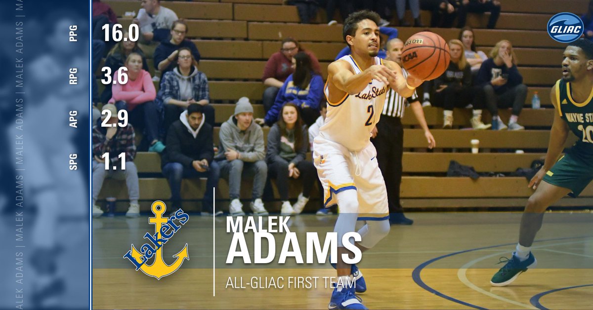 LakeStateMBB's tweet photo. Congratulations to Malek Adams and Rog Stein on being named to the 2019 All-GLIAC Men's Basketball Teams! Adams earned first team honors and Stein earned second team honors. ⚓️👏
Story: https://t.co/6afY6Y2CU8
#BelieveInBlue https://t.co/xSDaVaPqWK
