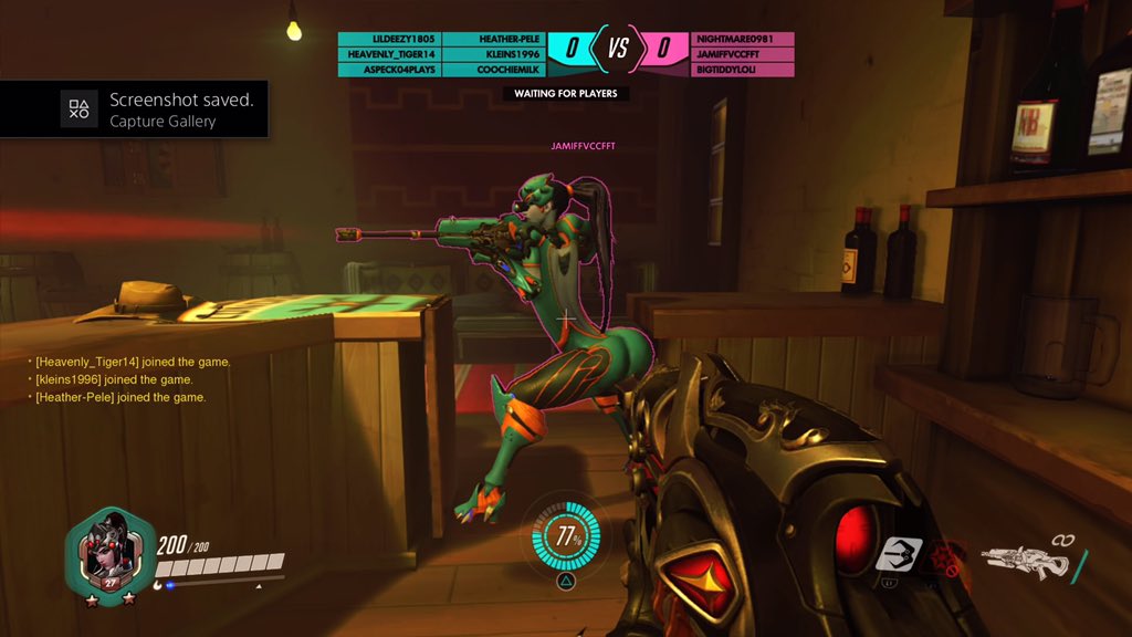 BbongBbong32's tweet photo. A kind soul caught me in my prime widow position and sent it to me, bless that intellectual 😔✊🏽 #widowmaker #widowhs https://t.co/vbnIHDRYtK