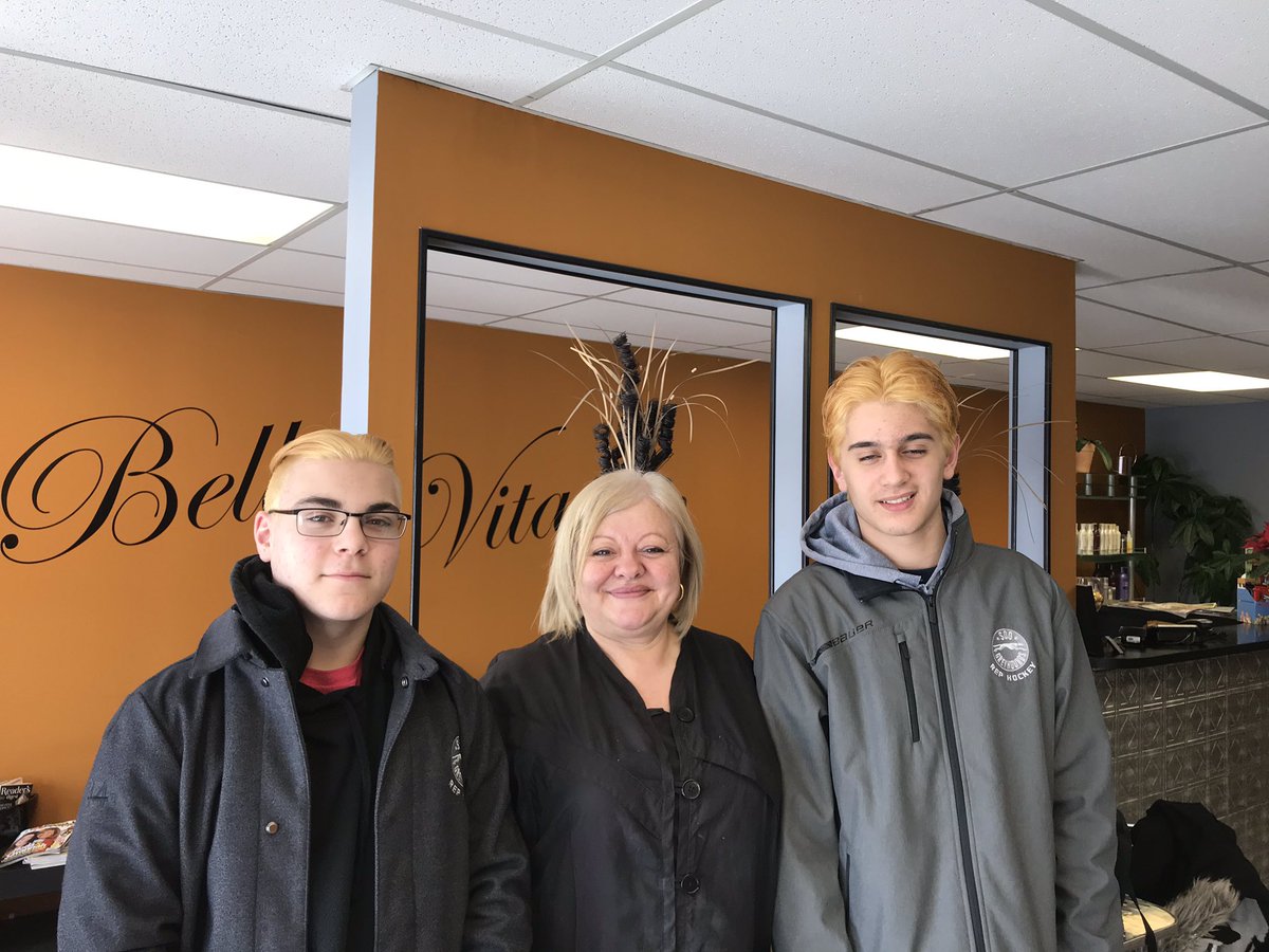Franca801200411's tweet photo. Giving Grandparents stress and shock one hockey dye job at a time 🤣 thanks Angie https://t.co/RSWh80Tn20
