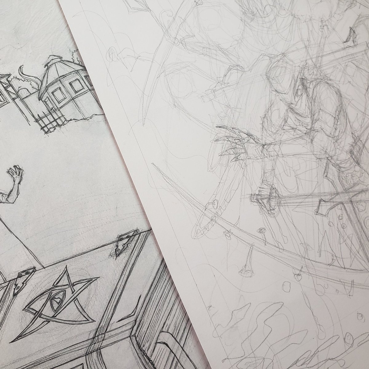 jmdesantis's tweet photo. Back to #editing my #novella as I wait for the latest #book to be approved. Plus getting covers done for said novella and a one-shot #comic. #NextProjects #RobertPhillips #TheTaintedOnes #YearofLovecraftianHorror #amwriting #amarting #art https://t.co/LEi4zh9NwQ
