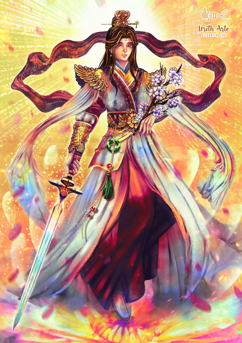 UrithArte's tweet photo. ✨🌸 Flower crown martial god - Xie Lian 🌸✨

I'm super happy! Finally finished this painting 😄💖 Hope you like it guys!

#HeavenOfficialsBlessing #天官赐福 #tgcf https://t.co/khpYkdluNW