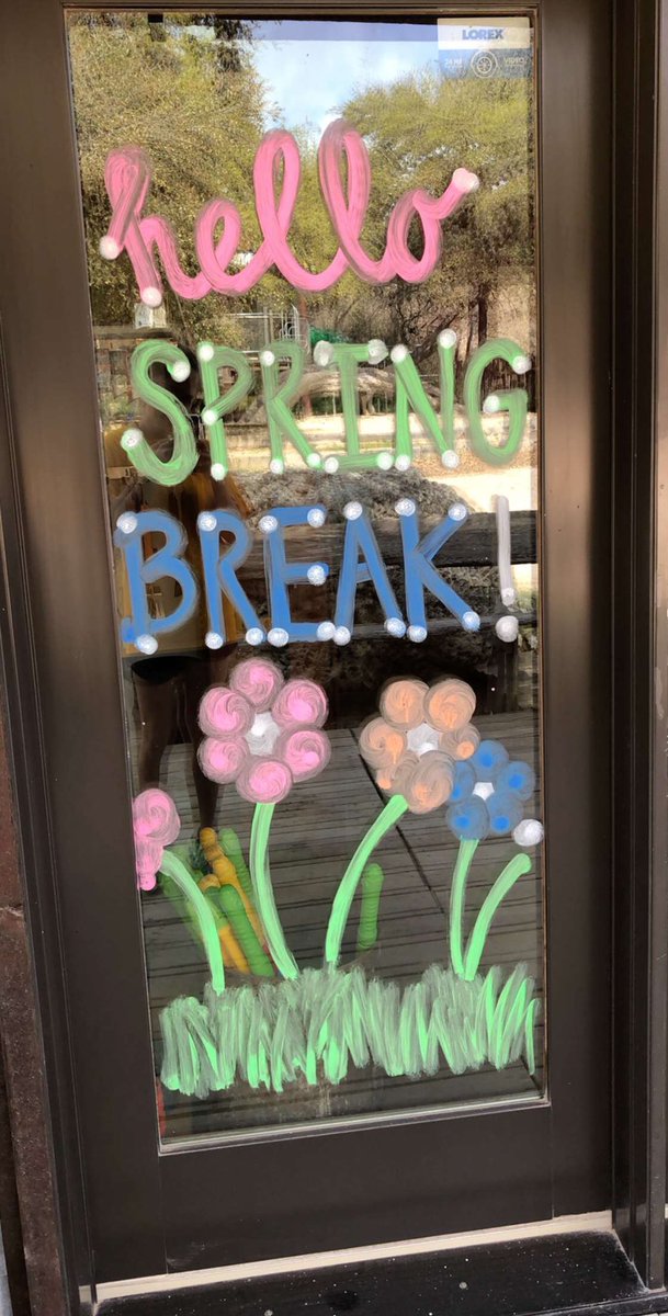 Hello, Spring Break!! What a beautiful day ☀️