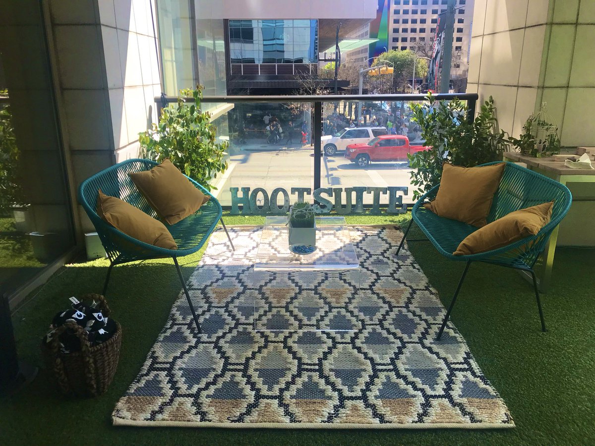 HootSadaf's tweet photo. The 🦉 has landed at #SXSW!! Come stop by the perch at Second Bar + Kitchen today 12 pm - 5 pm https://t.co/jSWp02mkVM