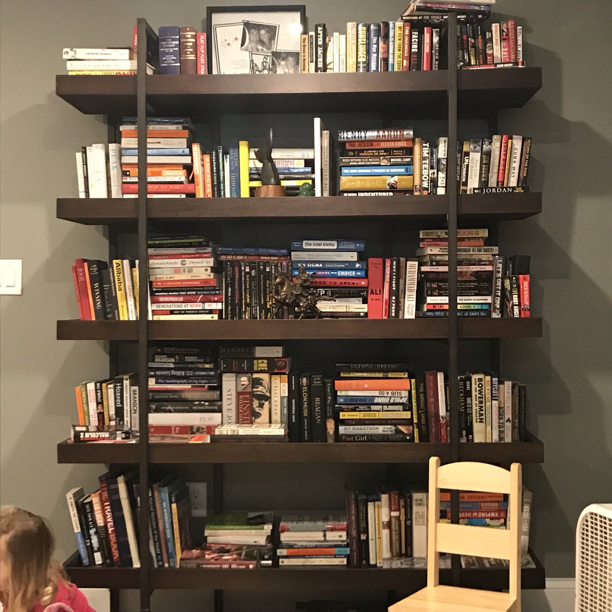 Caucasian Don King On Twitter Just Put Up The Bookshelf In New