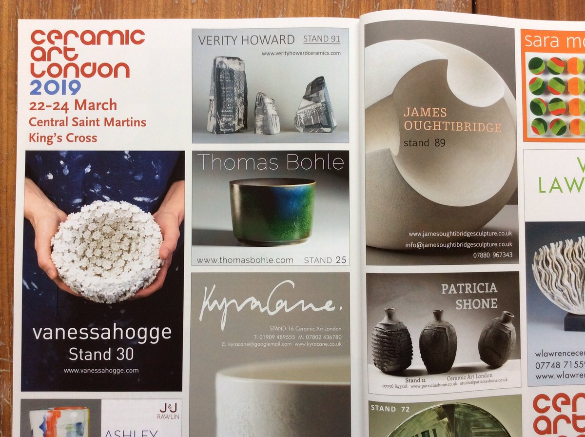 In 2 weeks time I’ll be <a href="/CeramicArtLDN/">Ceramic Art London</a>! This is my 1st year exhibiting. I’m excited to be showing alongside lots of makers whose work I’ve admired for years! Here you can see a selection of exhibitors taking part in CAL in <a href="/ceramicreview/">Ceramic Review</a>. Come &amp; say hello, I’ll be on Stand 91.