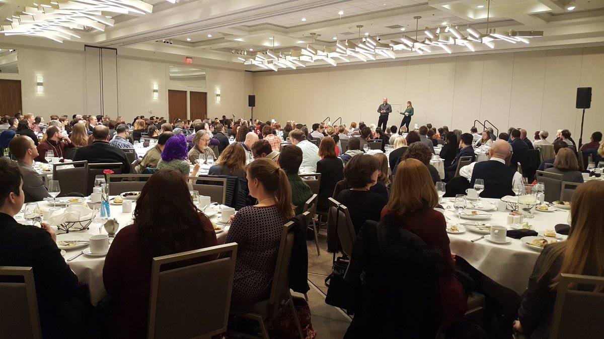 ProfGoff's tweet image. Having an amazing keynote conversation on invention with Jeffrey Carpenter and Tami Dixon of @BricolagePGH at #matc19 @matctheatre