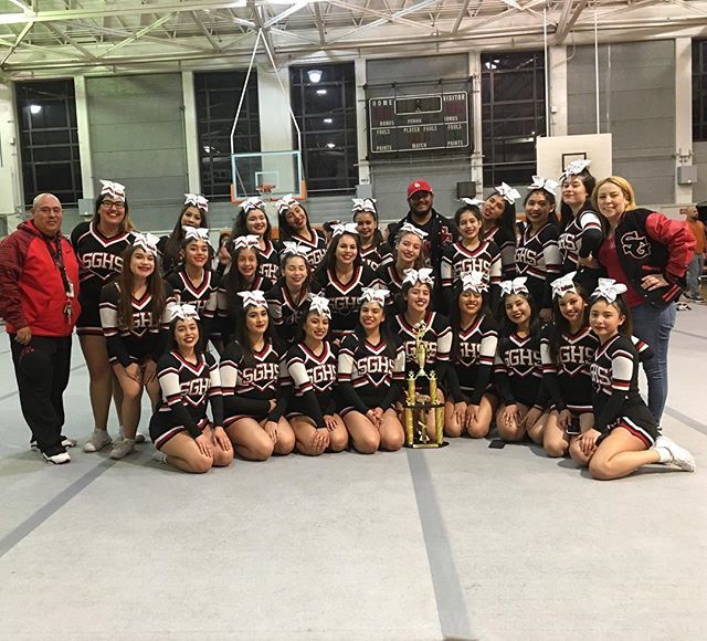sghs's tweet photo. Ram Cheer Squad takes 3rd out of 12 in CIF League Championship! Good job ladies! #rampride #cheerrocks https://t.co/7D6Guuui5S