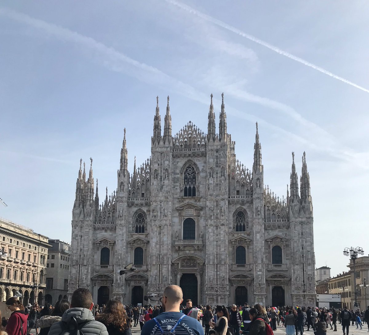 hermanncrab's tweet photo. @fdsc460 the Milan Duomo was built of Condoglian marble from Lake Maggiore- it is a pink hued white marble! #fdsc460pennstate https://t.co/uKi4kMCons