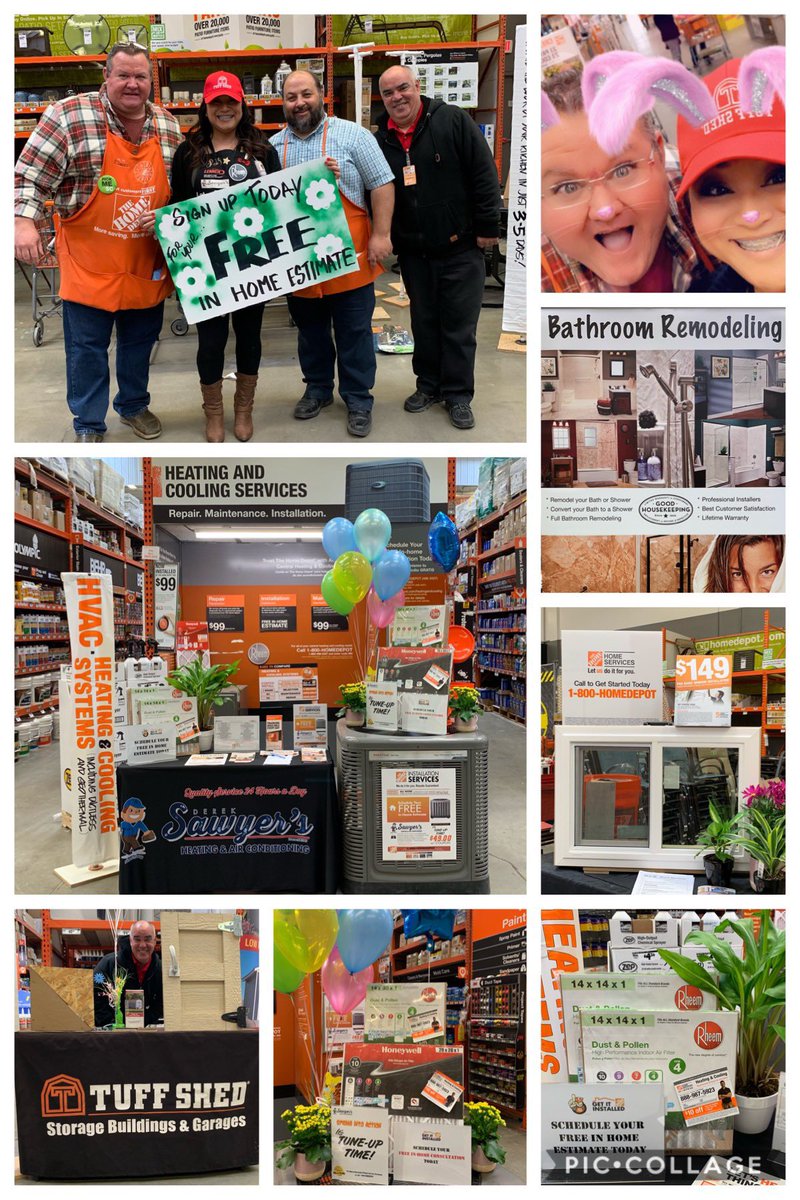 dereksawyers's tweet photo. Oh yea!!!!! 💐 are gonna bloom and the team are all together for another wonderful Saturday Event!! #0662 Hammer Lane here to help with your projects. Free Estimates all around!!! HVAC, Windows, Tuft Shed, What you need we got!!! #iLOVEHVAC #LeadsInSalesWins #PacNorthProud https://t.co/US8L6wGQ8p