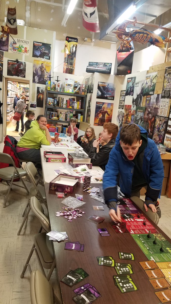 rettkeclass's tweet photo. First field trip for Northstar Boardgame Club! Thank you @GbyJOnline Eau Claire!!! Success. https://t.co/Og4ljU7rYk