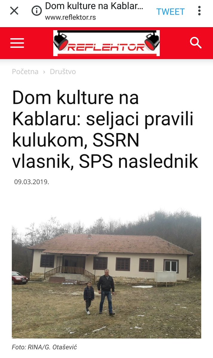 JelenaMKandic's tweet photo. Najnoviji razlog za #1od5miliona: 

Iz sela #Vrnčani🌄 kod #Čačak potiču slavne porodice #Kandić #Karanac #Kolaković, #Antonijević #Vasilijević, itd.

Praunuci #1300kaplara &amp; #10TakovskiPuk neće dozvoliti lokalnim tajkunima da ukradu ono što su zemljoradnici i seljaci podizali.✊ https://t.co/xtsgInk1wH