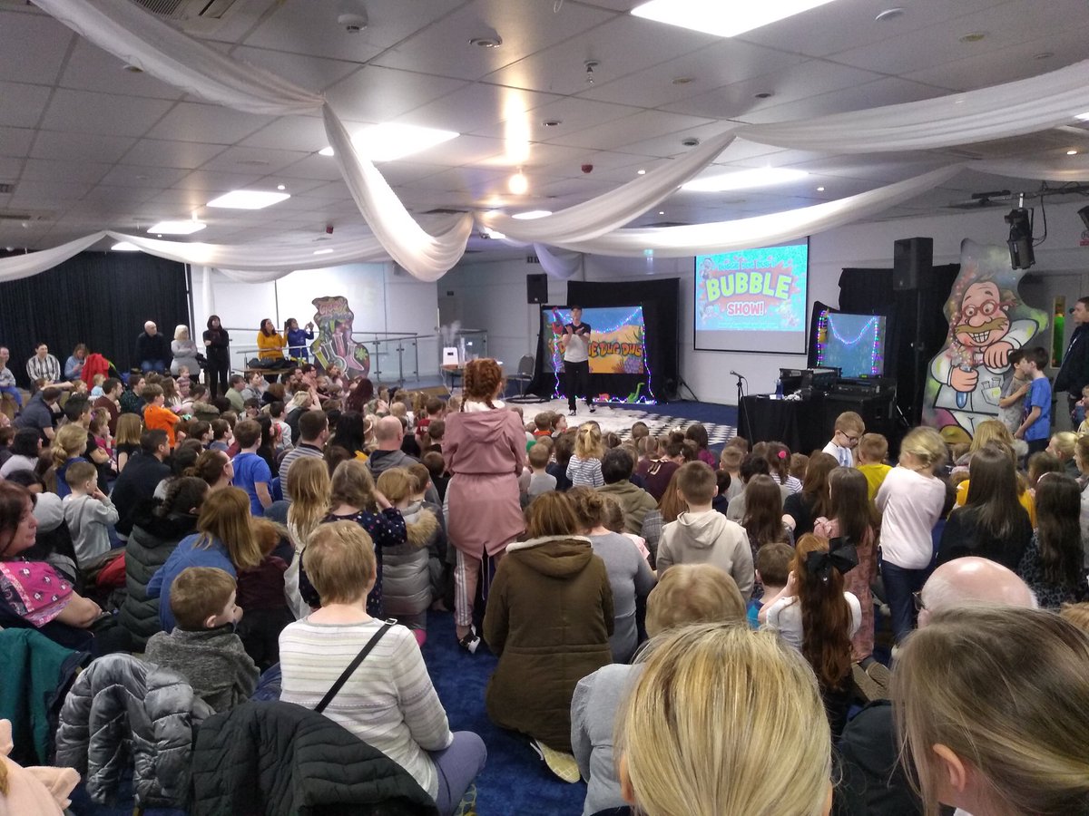 JonathanRGibbs's tweet photo. What a great afternoon with #DougHorley and team at the Bubble Praise Party at #HaltonStadium - with guest speaker Archbishop @JohnSentamu Over 400 people hearing about the bubbling over life Jesus brings. All part of #TellServeGive mission in #Liverpool Diocese. Brilliant! https://t.co/tzUQ6suVgk