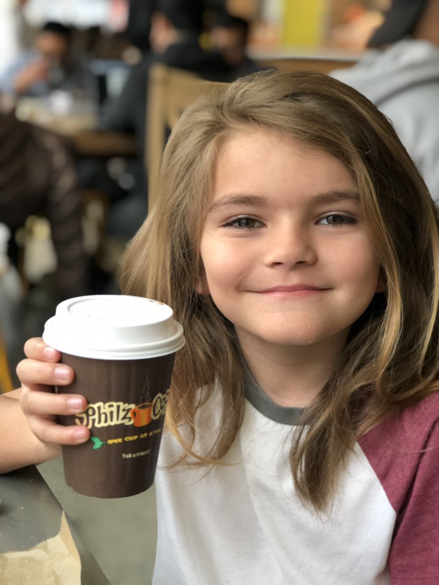 jmattykay's tweet photo. He was bummed that his #OpeningDay ceremony was called for rain, so I bribed his joy with hot chocolate, as good moms do. #chocolatesolveseverything #littleleague #futureMLB @PhilzCoffee https://t.co/ktUXFItB3C