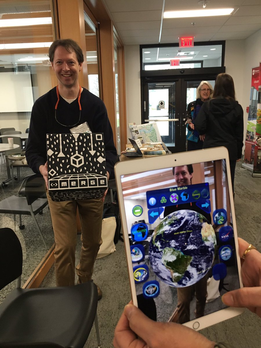 caranowou's tweet photo. Check out the HoloGlobe at GeoFest!!! @pedervnelson @GLOBEProgram #cgeo19 https://t.co/JKt9QreR5d