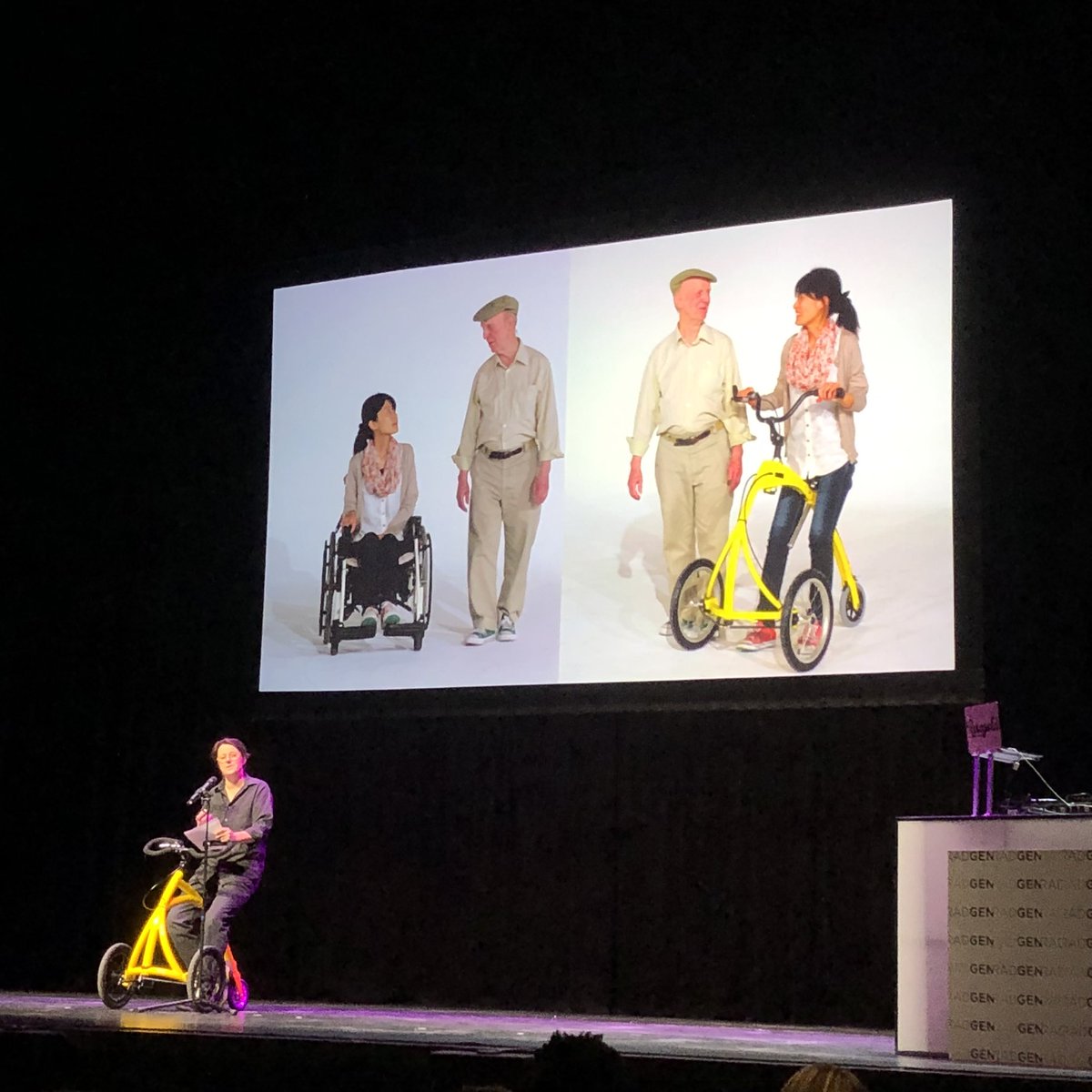 ljsigel's tweet image. Check out @theAlinker. Amazing new approach to enable people with #disabilities to be at eye level, use their legs, and move with speed #alinker #CapesForKids #radGenLIVE