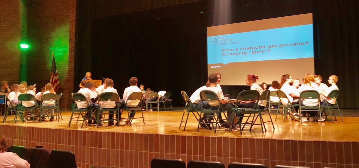 Houghton Lake Battle of the Books competition! Proud of all of them!