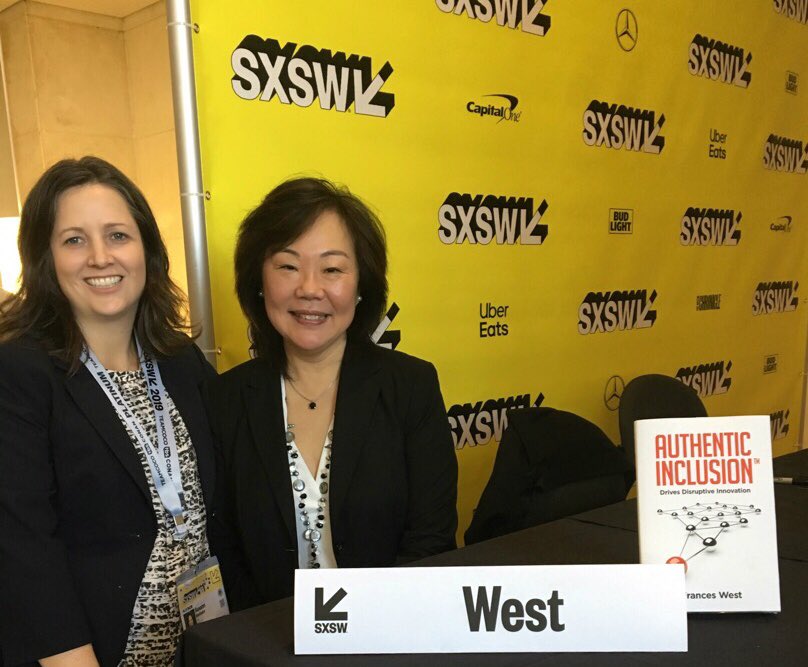 skeohane1's tweet photo. Great to catch up with @fwest34 &amp; @PeterBArmstrong at #SXSW19 #authenticinclusion book signing! #diversitymatters #Accessibility #WomeninTechnology https://t.co/X2XZcna3iD
