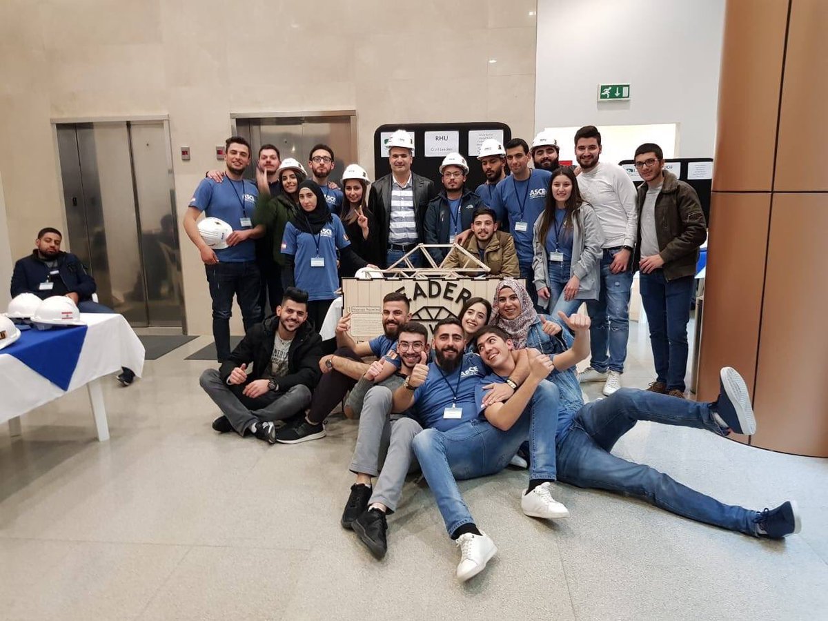 RHU_Lebanon's tweet photo. #RHUNews: #RHU #civilengineering teams Wood it Hold? & Civil Leaders win first two places of #Popsicle Stick Bridge #Competition by #ASCE at LAU today competing among 25 teams 9 universities in #Lebanon
#rafikhaririuniversity #RHUProud #AffordableExcellence
#victory #GoingtoRHU https://t.co/1eBPvD2DXW