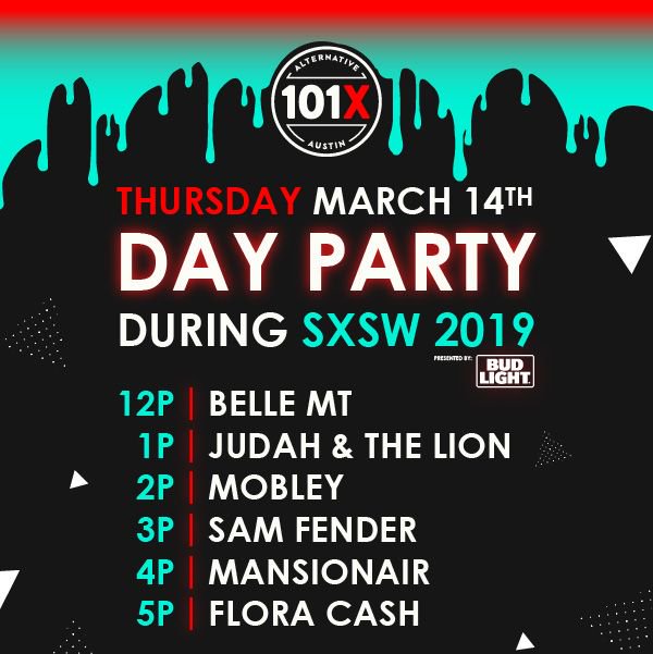 101x's tweet image. In less than 3 days, we will be taking over @buffaloatx for the 101X Day Party during #SXSW! Who else is as excited as we are?? 😱