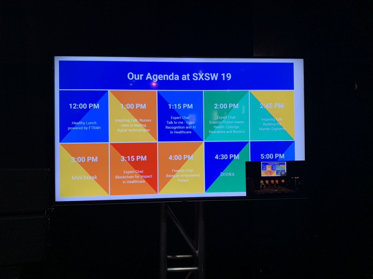 JustRelateGroup's tweet photo. The schedule for today’s Healthcare & SciFi sessions #HealthTechDaySXSW
#SXSWealth
@StartupColors @FTR4H https://t.co/Sax8rfTq5q