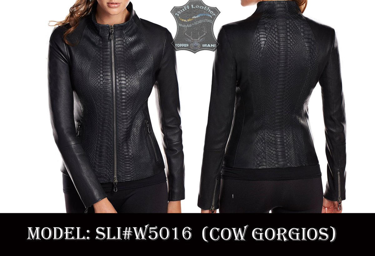 STUFFLEATHER92's tweet image. Ladies Article No# W05015 Mad By genuine Gorgios Aligator Leather --------Designed By Manufacturer Brand "STUFF LEATHER"
STUFF LEATHER INDUSTRIES (PVT LTD)
SCCI Certified Company
Tel: 0092-348-1470452
E-mail: stuffleatherindustries@gmail.com
#leatherjacket #ladiesjackets #leather