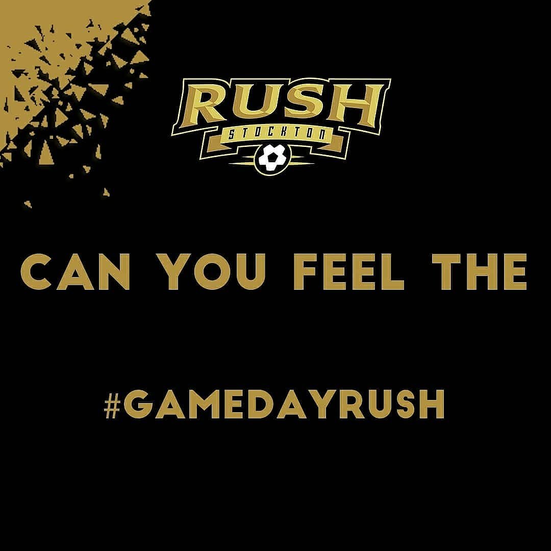 Kickoff tonight at 6pm. Doors open at 5pm! Tickets are available at the Stockton Arena Box Office...Kids 12 &amp; under are FREE with purchase of adult ticket! See you there! #GoRush #StocktonCa #GameDayRUSH