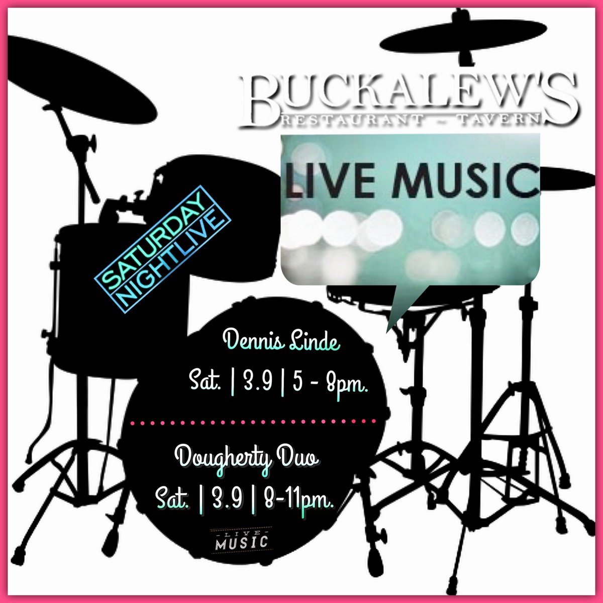 SNL Line-up, for tonight! <a href="/Buckalews/">Buckalew's</a> #lbi #beachhavenlbi #Saturdaynightlive #SaturdayMotivation