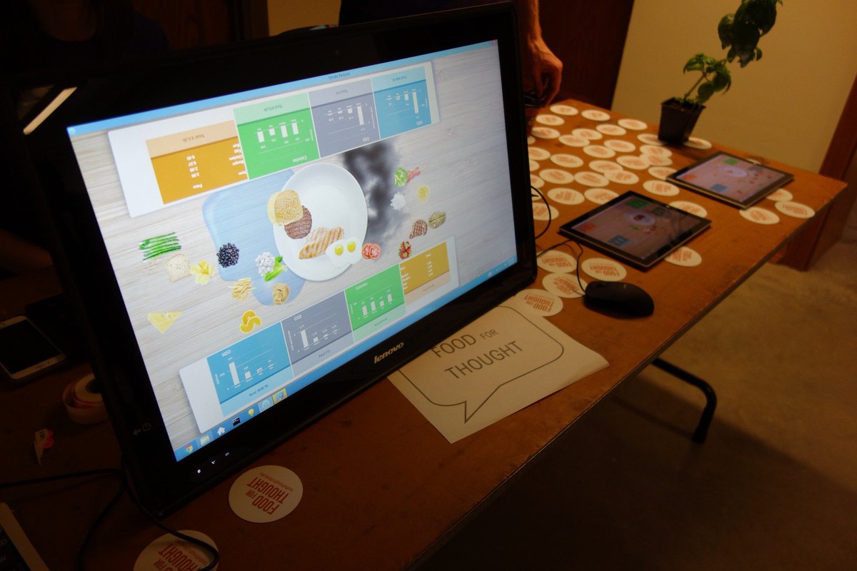 EmmaMMercier's tweet photo. My #CoLearnLab team are incredible! While I was talking about our #CSTEPS work @LSRIUIC yesterday - they set up #FoodforThought @IllinoisEOH, ran a demo of #CSTEPS for @UniHighGargoyle teachers and spoke about #CSTEPS @GSC_CollegeOfEd @edILLINOIS https://t.co/f8wqavMk13