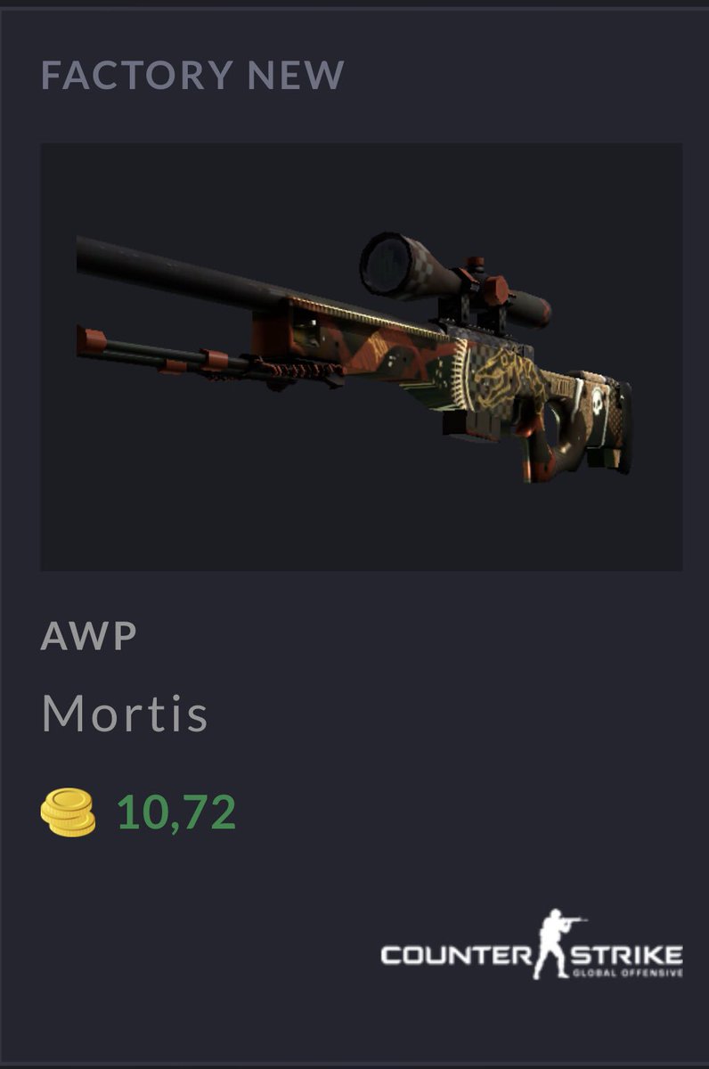 YtZlashy's tweet photo. 🎁 AWP | Mortis FN🎁 #CSGOGiveaway 

To Enter:
✅Follow @YtZlashy 
✅Retweet + Like 
✅Tag Two Friends

Winner will be picked in 48Hours⏳ goodluck🍀 https://t.co/O4cu9OZZSs