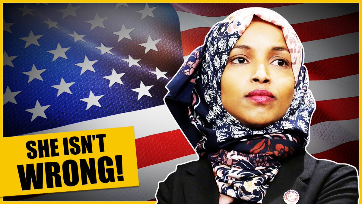 Lukewearechange's tweet photo. NEW VIDEO: No One Else Will Say It But I AGREE WITH ILHAN OMAR!

never thought I would say this but here we are, https://t.co/y8dJzCzKEs https://t.co/h6lzPlq80I