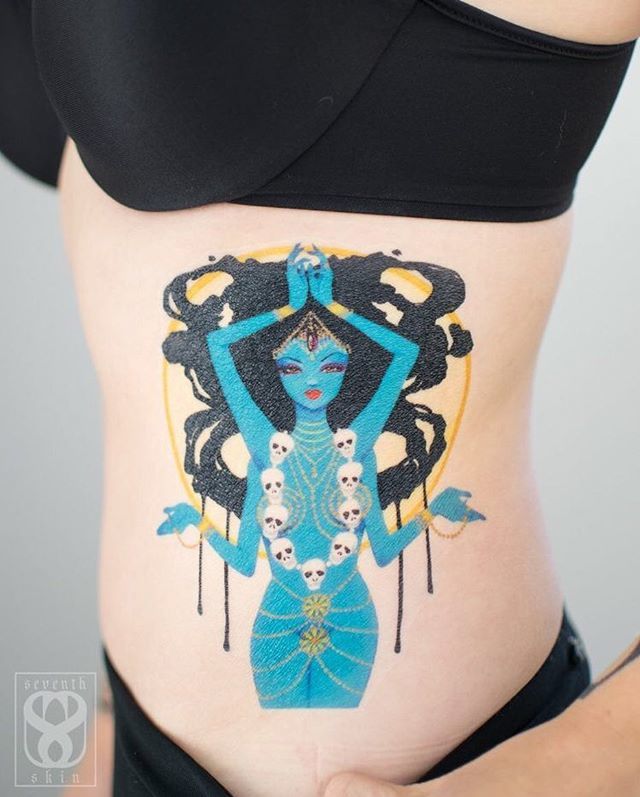 SeventhSkinInk's tweet photo. Kali temporary tattoo is another spectacular addition from the collaboration with @missleilanijoy ! Kali is the goddess of time, creation, destruction and power. ⠀
⠀
#tattoo #temptattoo #seventhskin #tatuaje #tatouage #ink #inked #girlswithtattoos #kali #kalitattoo #missleil… https://t.co/8mpnqjwIT6