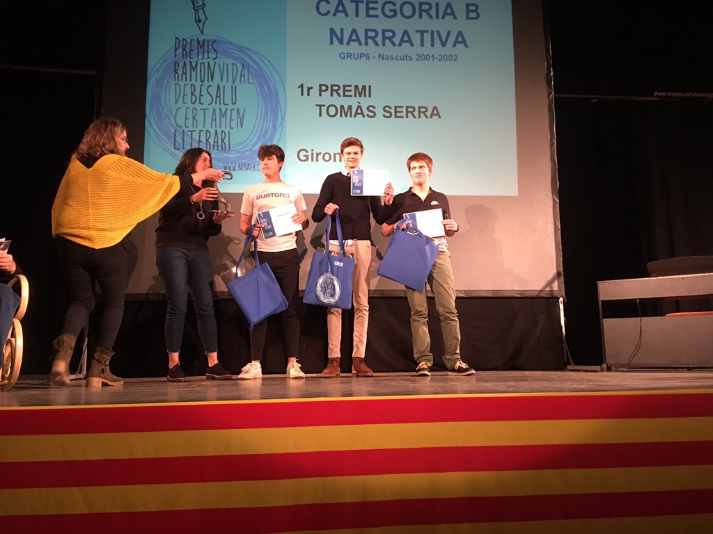 En el XXIV è Certament Literari Ramon Vidal de Besalú. Els nostres alumnes han obtingut 11 guardons en diferents categories <a href="/BellLlocdelPla/">Col·legi Bell-lloc</a> L’enhorabona a tots ells i a tots els altres participants!