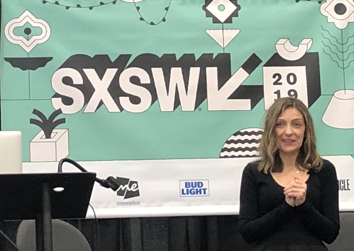 virtualtorres's tweet photo. An honest behind-the-scenes look of theories about the AI field &amp; emotion sensing technology by @paminthelab. She shares ideas about emotional design guidelines on ethical &amp; compassionate use of machine interactions with human feelings. Thought-provoking. #intouchwith #sxsw2019 https://t.co/AldjA9CjBb