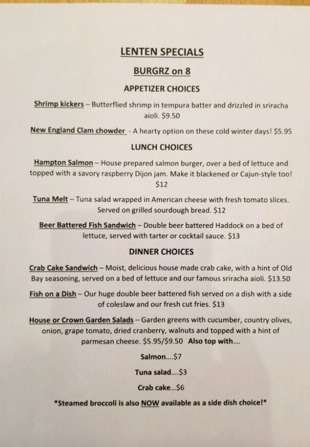 burgrzon8's tweet photo. We are a burgr joint but we have great seafood too! https://t.co/RGSqrxPCZK
