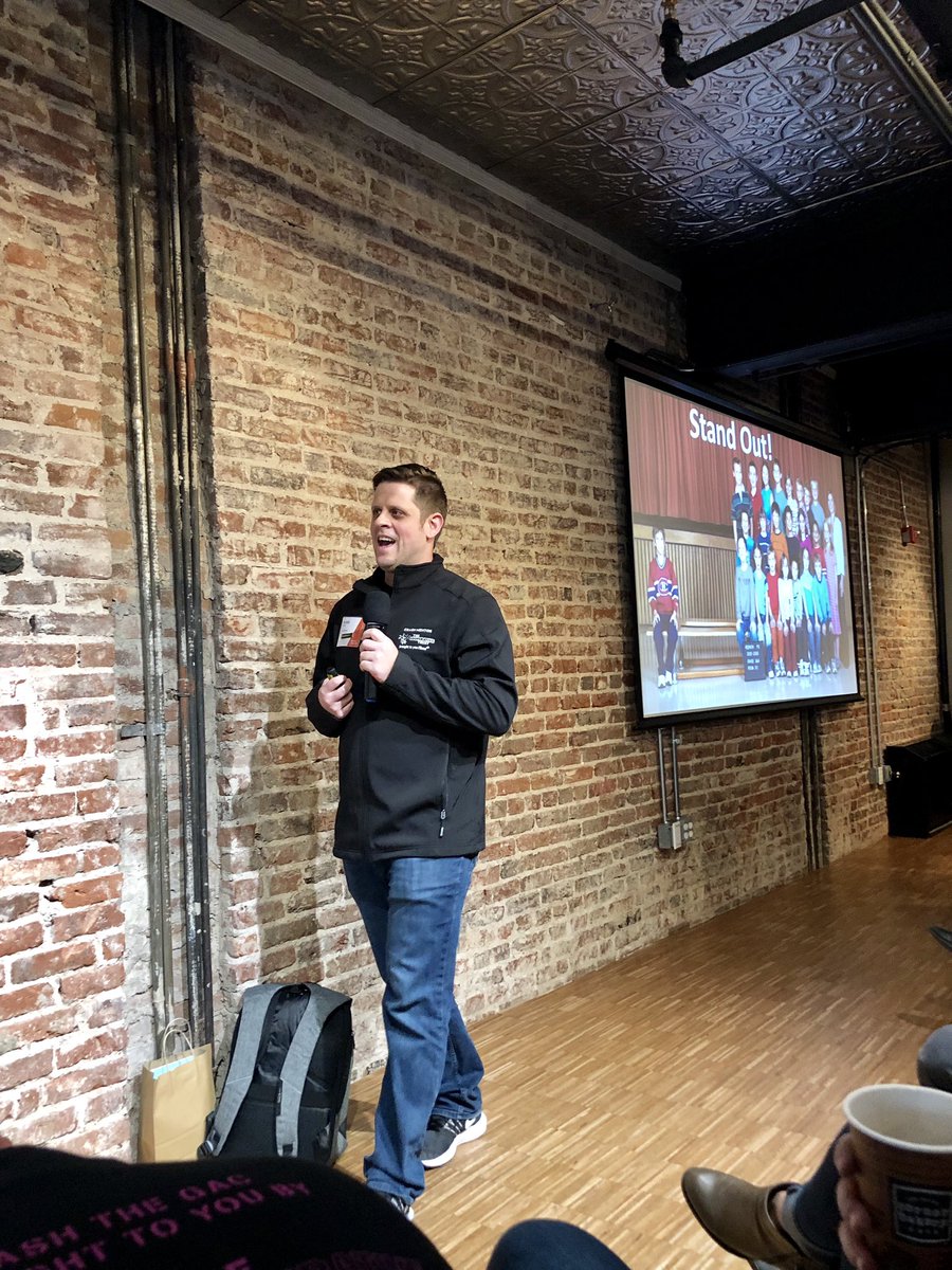 jwrotert's tweet photo. Now taking front and center, Blake Woods! #uncleblake #CrashTheGAC19 @thecooptrust https://t.co/emxjys3cKk