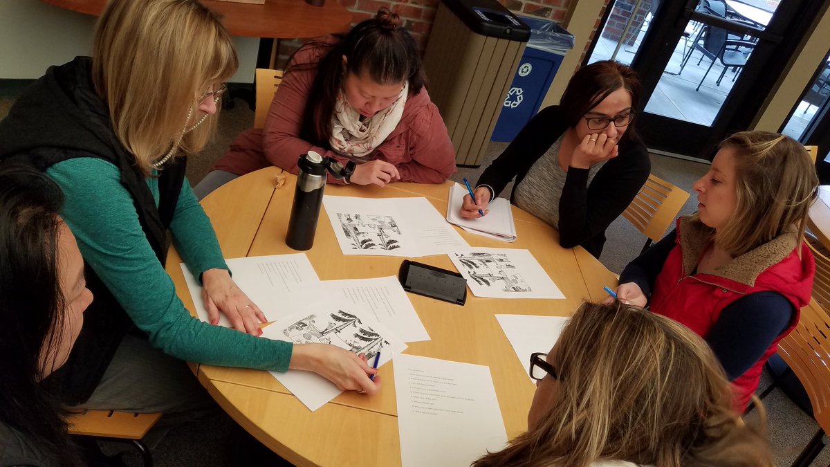 SabrinaMcD's tweet photo. Last day of #EMpowered18 with teachers exploring logic problems and their place in a math classroom #KCIMaths @KCImaths @Cbustamante2222 https://t.co/MwKIj4CGoG