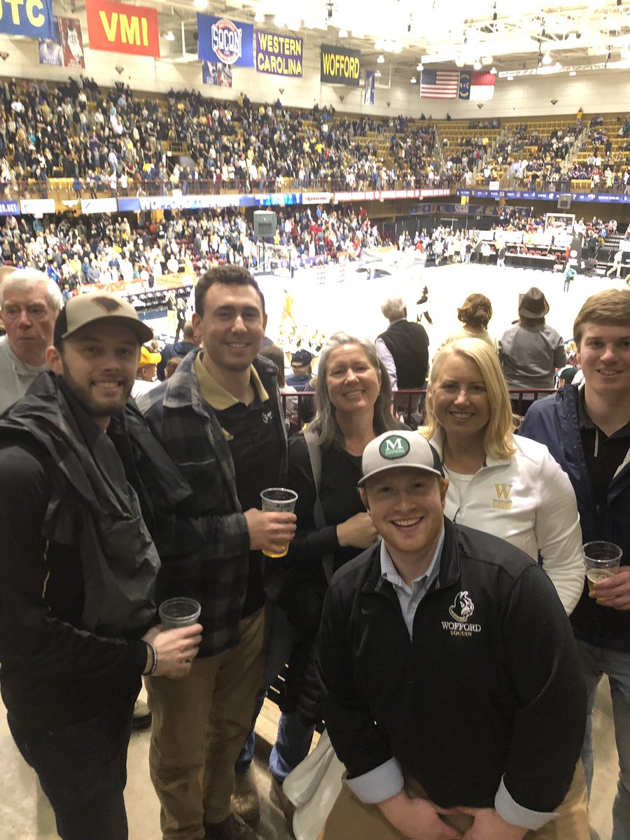 So the scoreboard is nowhere is the picture, but.... Wofford wins!!!! 99-72 @DarylNathanson <a href="/nathanson09/">Mack Nathanson</a> <a href="/WoffordMBB/">Wofford Men's Basketball</a> <a href="/lizfuqua13/">Liz Fuqua</a> @Beandan18 <a href="/fuqua13/">Will Fuqua</a>