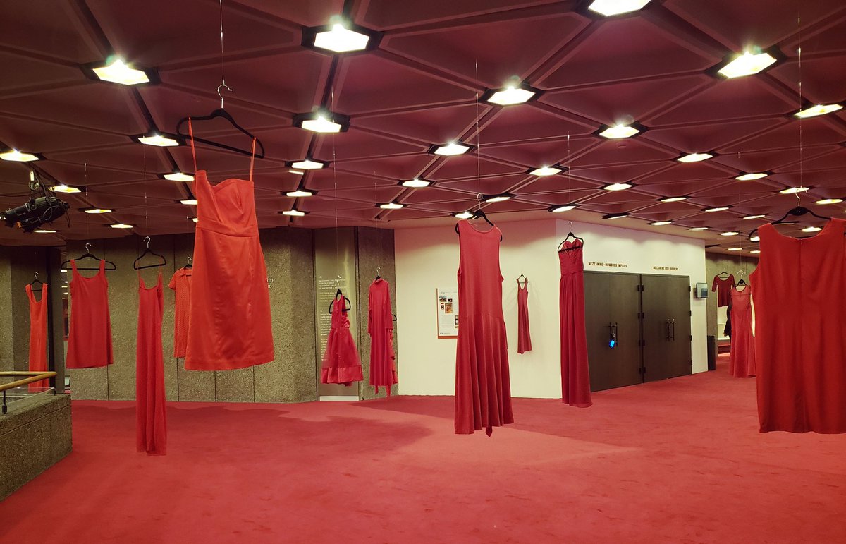 gingrgrl3's tweet photo. An incredibly powerful + moving art installation currently on display at the @CanadasNAC
#TheREDressProject
#MMIW
#MMIWG
#IndigenousWomen
#JaimeBlack
#NeverForget https://t.co/nmg4mZIWqK
