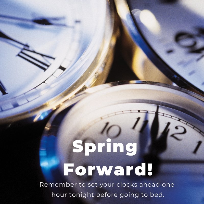 MeisnerService's tweet photo. Daylight Saving Time is here, which means it’s time for us to lose an hour of sleep. 
Tragic, we know. 
Don’t forget to set your clocks an hour forward before you go to sleep tonight!
#DaylightSavingTime #SpringForward https://t.co/XcqAnGvJ20