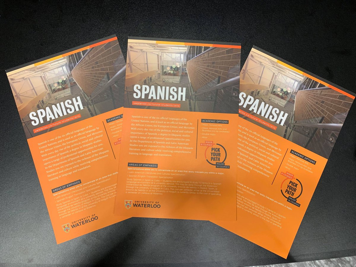 UWaterlooSLAS's tweet photo. Thank you to all of you who came to talk to us at the @uwaterlooARTS March Break Open House! Hope to see you next fall in a Spanish class! #UWaterloo #UWaterlooSLAS https://t.co/U4uPz7BAQr
