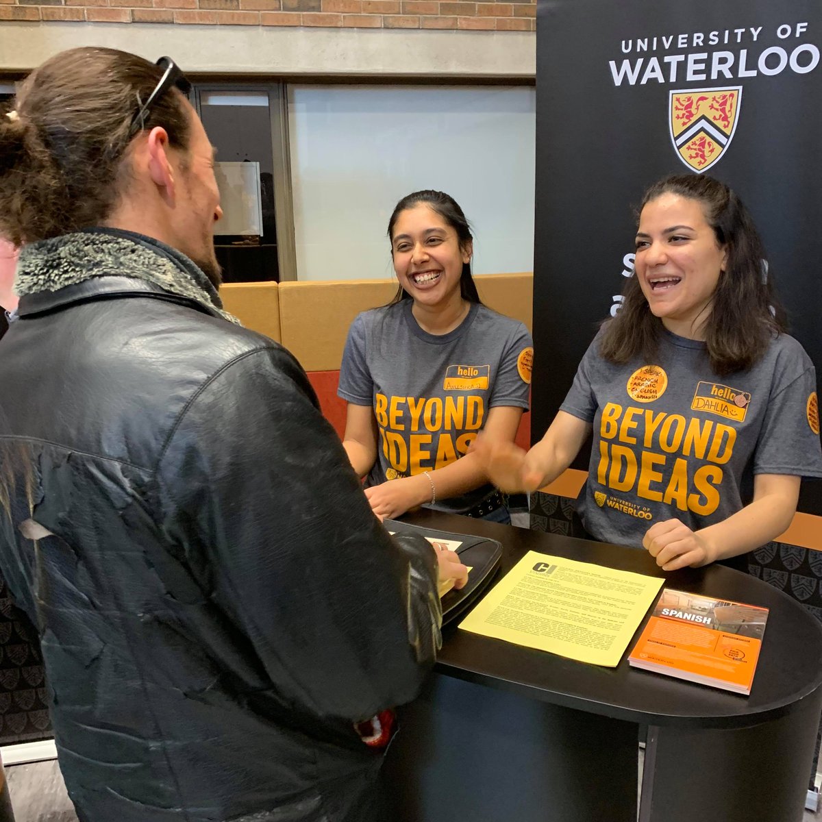 UWaterlooSLAS's tweet photo. Thank you to all of you who came to talk to us at the @uwaterlooARTS March Break Open House! Hope to see you next fall in a Spanish class! #UWaterloo #UWaterlooSLAS https://t.co/U4uPz7BAQr