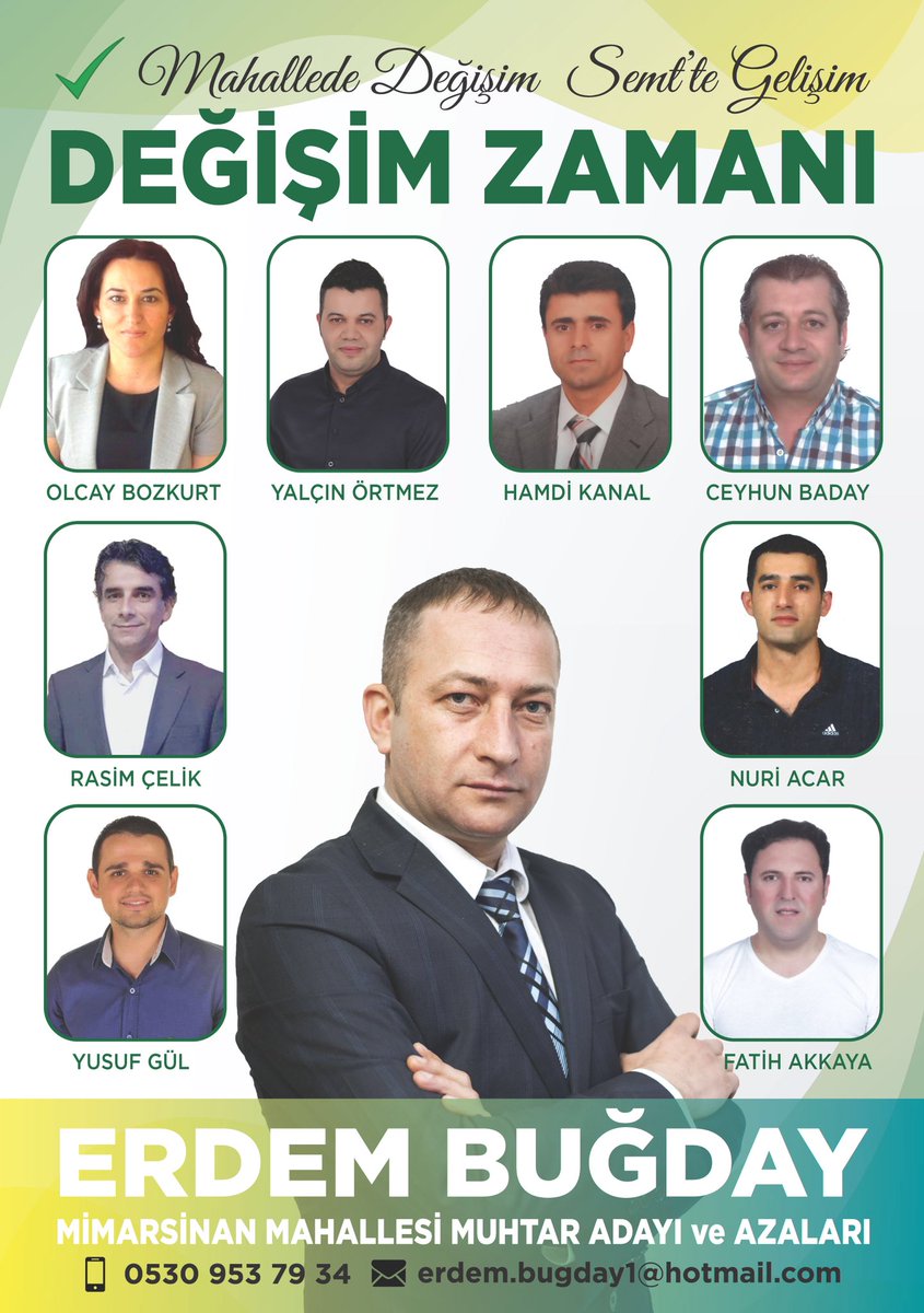 Mimarsinan mahallemizin sorunlarını biliyoruz... 
Genç ve dinamik ekibimle,tarafsız yönetim anlayışıyla Kemerburgazımızın tüm değerlerine sahip çıkmayı kendimize ilke edinerek, siz değerli Mimarsinan mahallesi sakinlerinin destekleriyle göreve