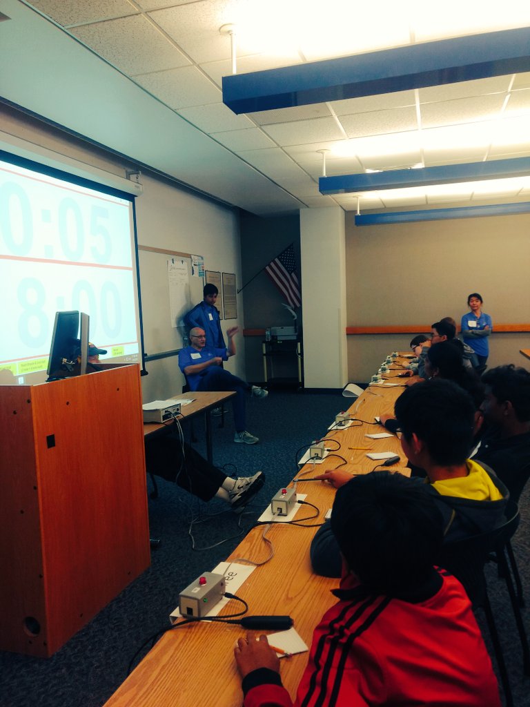 sciencebowl_AZ's tweet image. A peek into the competition rooms! #STEM #AZScitech @DOE_SC_NSB @ASUNewCollege