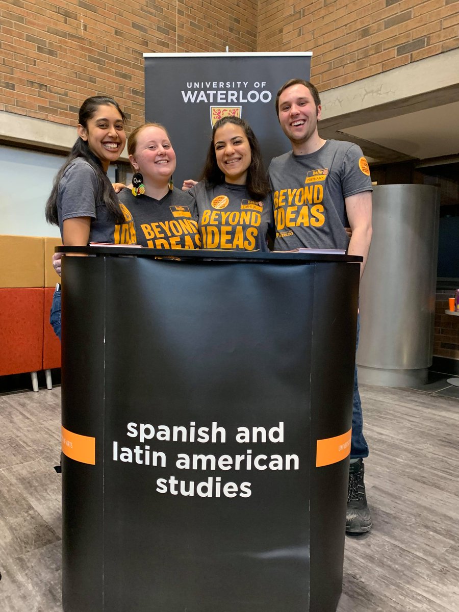 UWaterlooSLAS's tweet photo. Thank you @DavidRozotto for all the work that went into organizing the March Break Open House + for leading such a great team. A special thanks to our amazing volunteers (from left to right) Anushka, Katarina, Dahlia, and Nathan. @uwaterlooARTS #UWaterloo #UWaterlooSLAS https://t.co/imC5AaWKKh