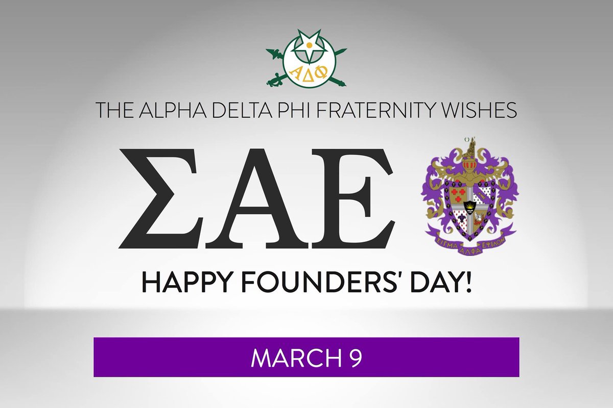 Happy Founders Day to our friends at <a href="/sae1856/">Sigma Alpha Epsilon (ΣΑΕ)</a>